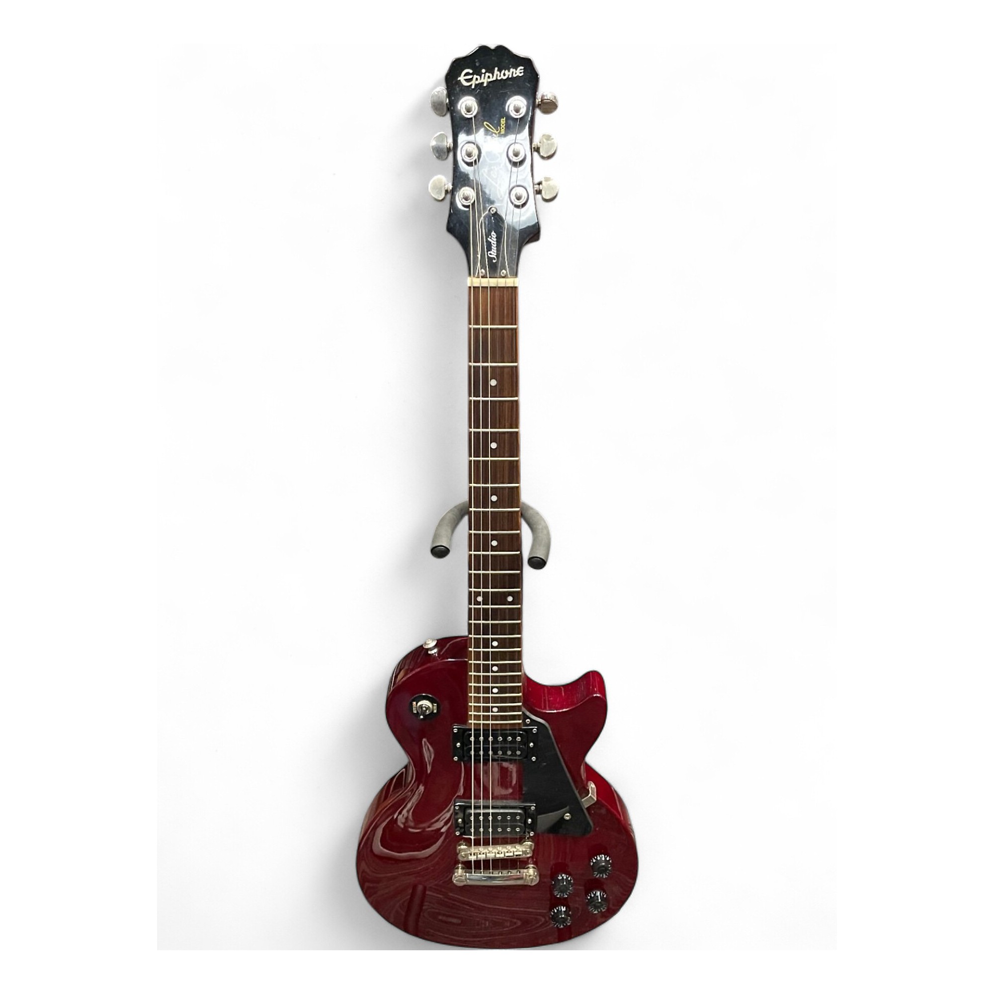 Epiphone Les Paul Studio レッド split coil My new office guitar - Epiphone Les Paul Studio with