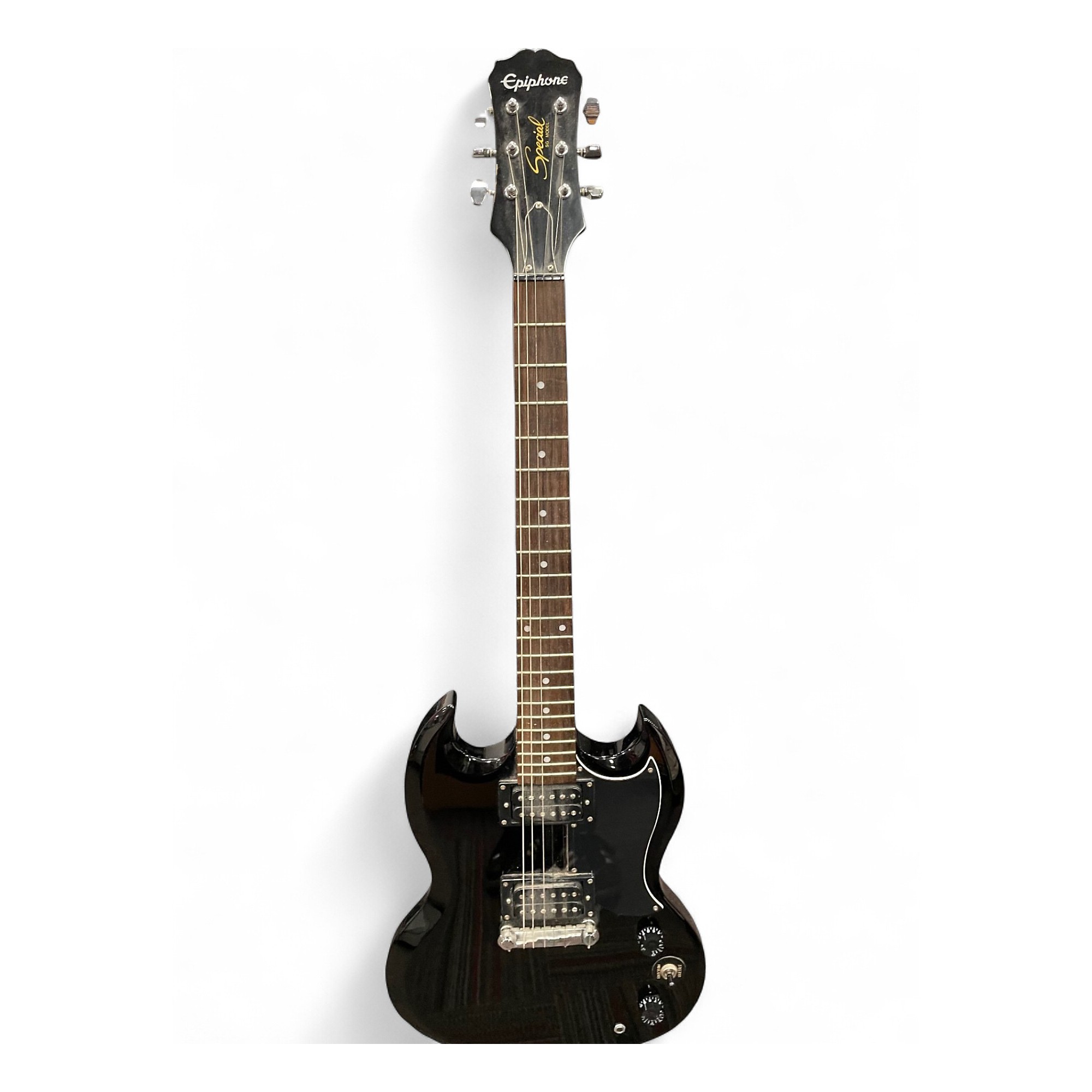 【ケース付】Epiphone SG special 黒 Epiphone SG Special Vintage Edition Ebony Guitar Warnfinish