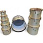 Vintage 1970s Ludwig 9 Piece Octoplus Gray Sparkle Drum Kit thumbnail