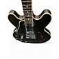 Used Gibson ES335 Left Handed Satin Black Hollow Body Electric Guitar