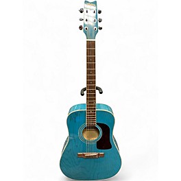 Used Washburn D11 GREEN BLUE Acoustic Guitar