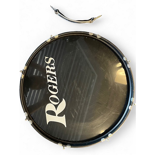 Used Rogers 4 Piece 4 Piece Black Drum Kit
