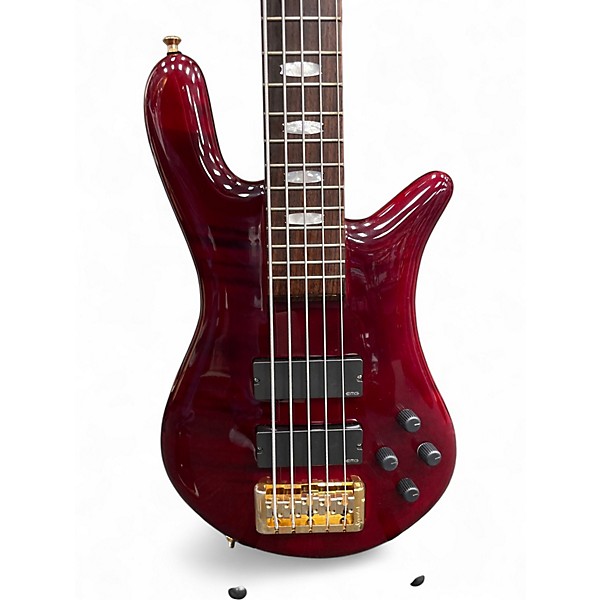 Used Spector Euro 5LX Red Stain Electric Bass Guitar Red