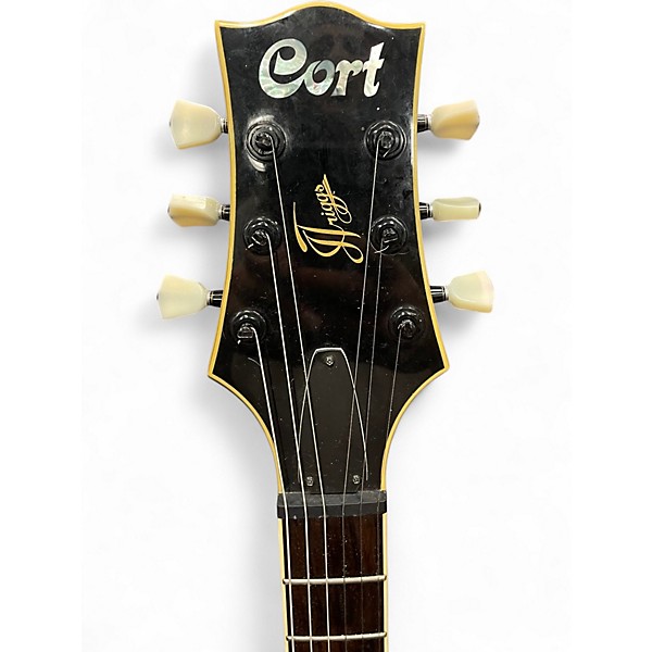 Used Cort J TRIGGS TRG-1 TEAL Hollow Body Electric Guitar