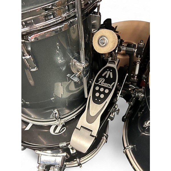 Used Pearl 5 Piece Roadshow Charcoal Metallic Drum Kit