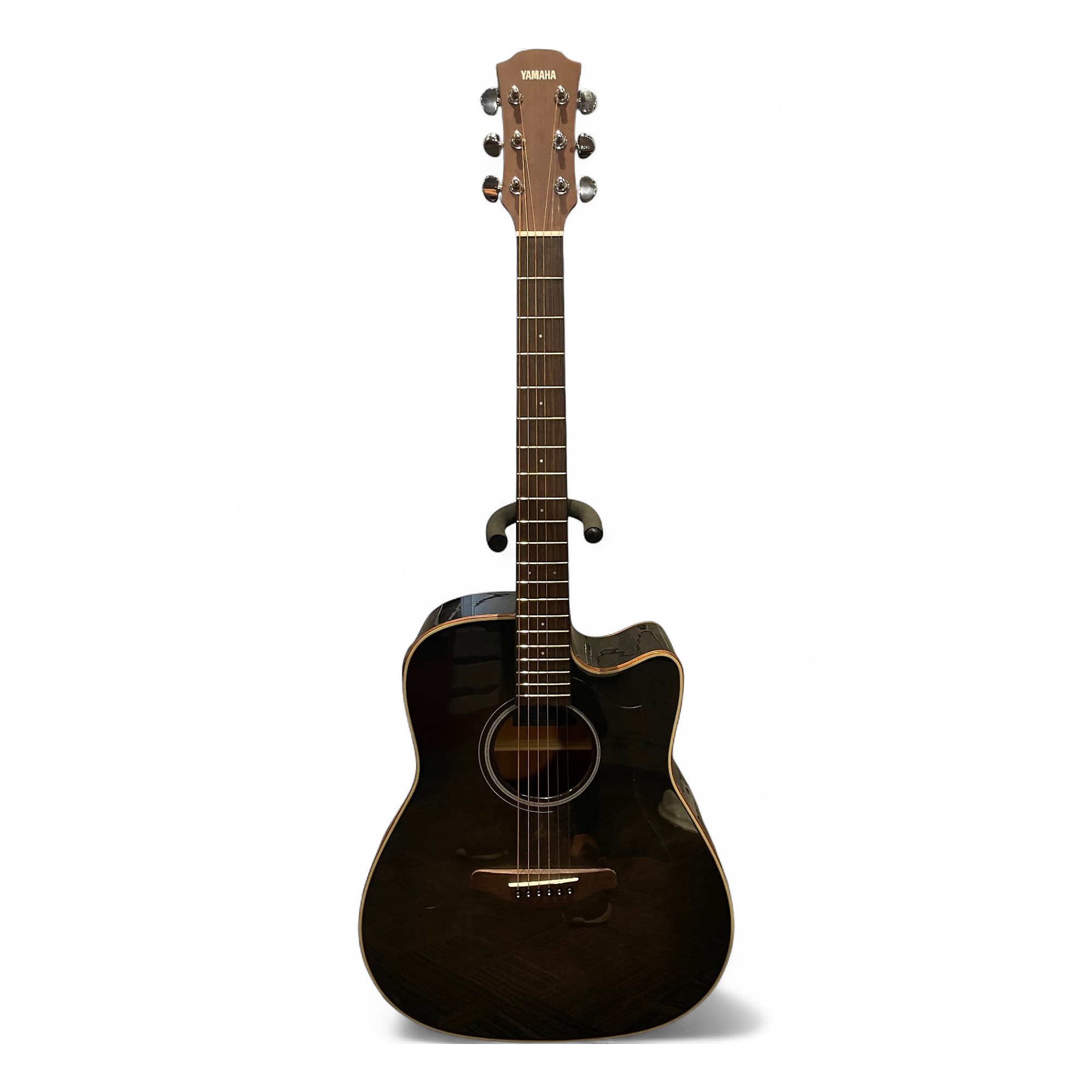 Used Yamaha A1M Trans Black Acoustic Electric Guitar Trans