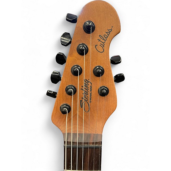 Used Sterling Audio Jason Richardson Cutlass 7 Red Scarlet Burst Satin Solid Body Electric Guitar