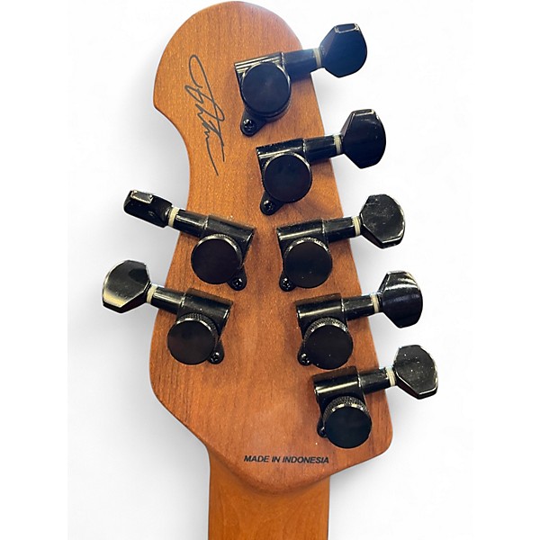 Used Sterling Audio Jason Richardson Cutlass 7 Red Scarlet Burst Satin Solid Body Electric Guitar