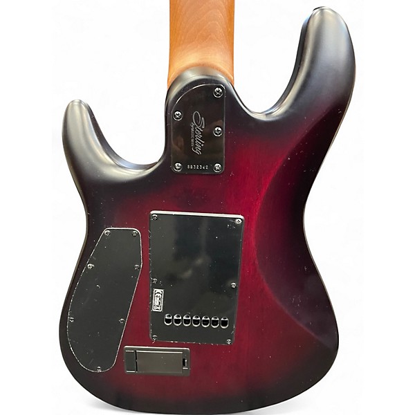 Used Sterling Audio Jason Richardson Cutlass 7 Red Scarlet Burst Satin Solid Body Electric Guitar