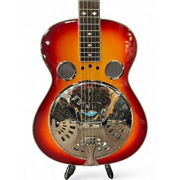 Used Johnson DOBRO RESONATOR  Cherry Sunburst Resonator Guitar