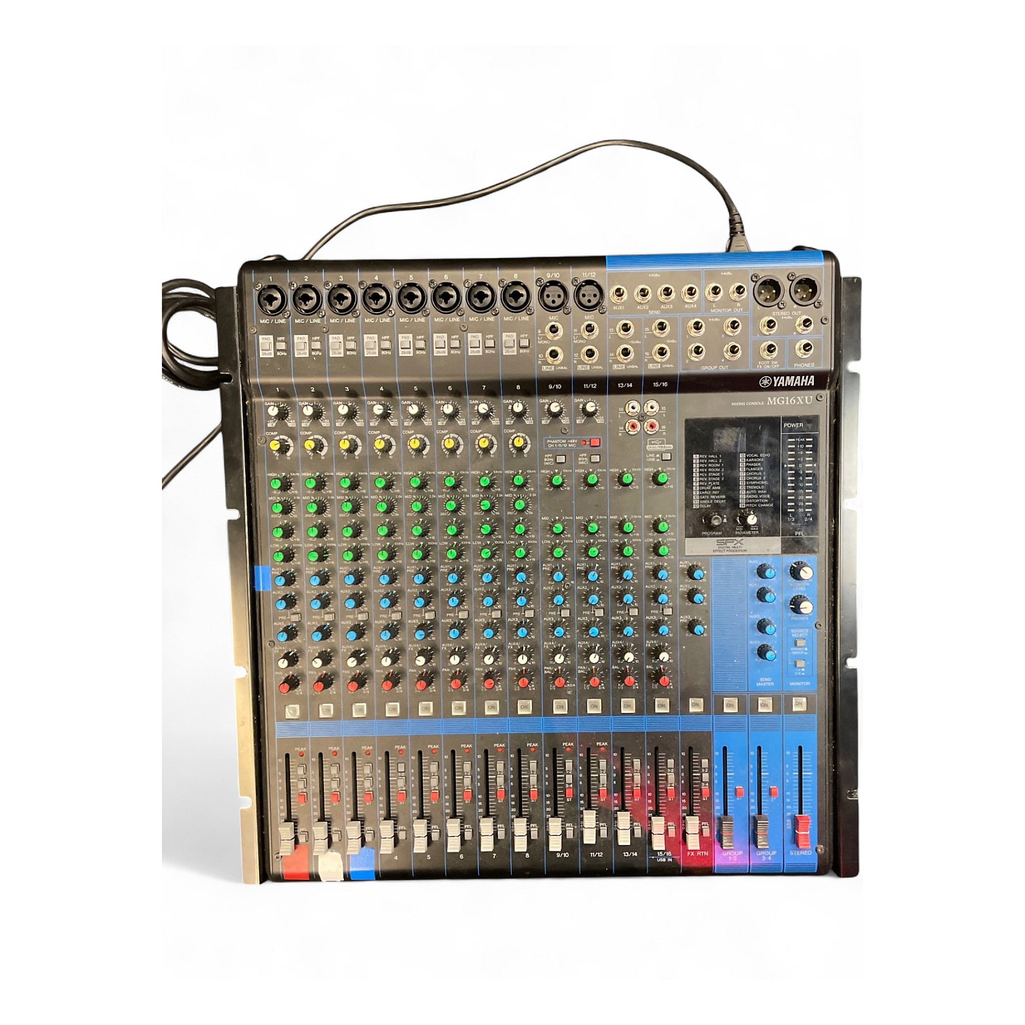 【美品】YAMAHA MG16XU MG16XU 16-Channel Mixer with USB and Effects - Yamaha USA