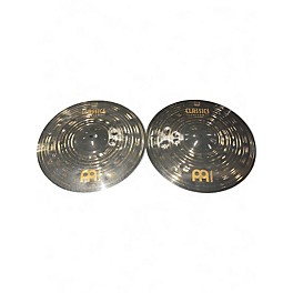 Used MEINL 14in CLASSIC CUSTOM DARK HI HAT PAIR Cymbal