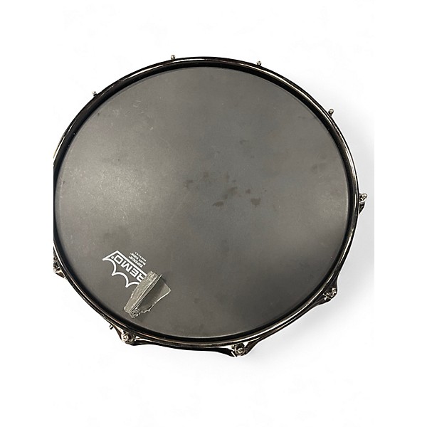Used TAMA 14in SLP expressive hammered snare Black and Silver Drum