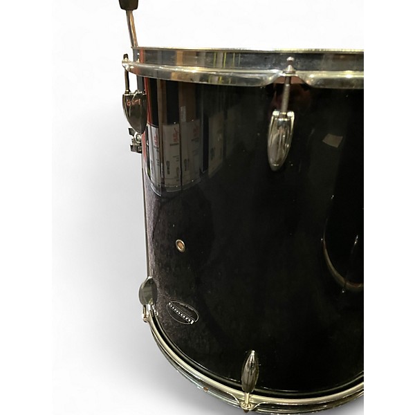 Used Ludwig 4 Piece Accent CS Black Drum Kit