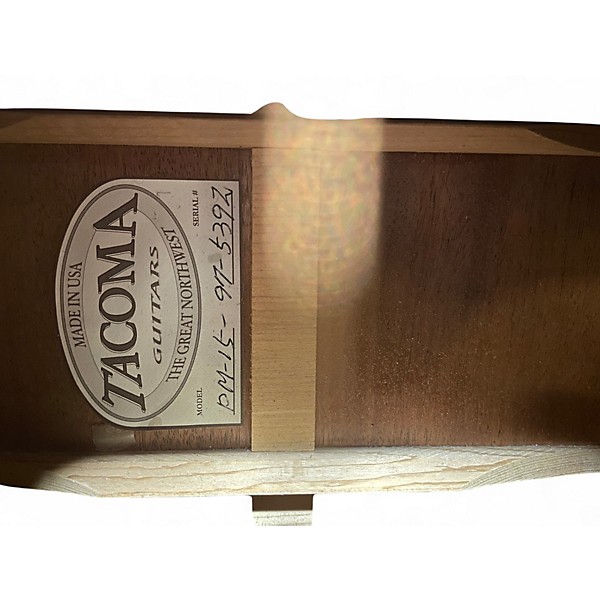 Used Tacoma pm15 Natural Acoustic Guitar