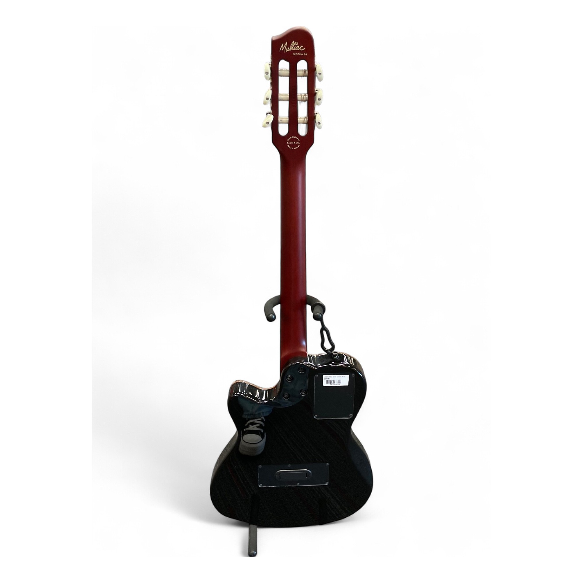 ギター Godin ACS Duet Nylon BLACK Godin Multiac Mundial Nylon-String Acoustic-Electric Guitar