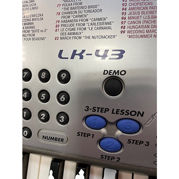 Used Casio LK-43 Portable Keyboard
