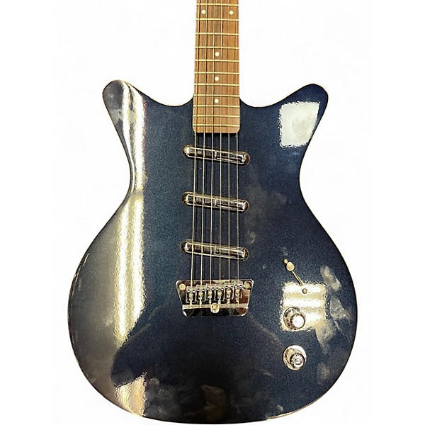 Used Danelectro TRIPLE DIVINE Metallic Blue Solid Body Electric Guitar