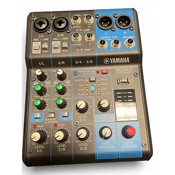 Used Yamaha MG06X Unpowered Mixer | Guitar Center