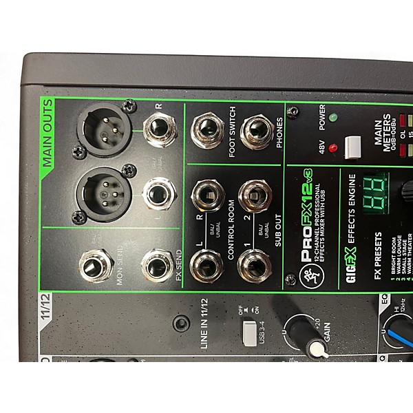 Used Mackie Profx12v3 Unpowered Mixer