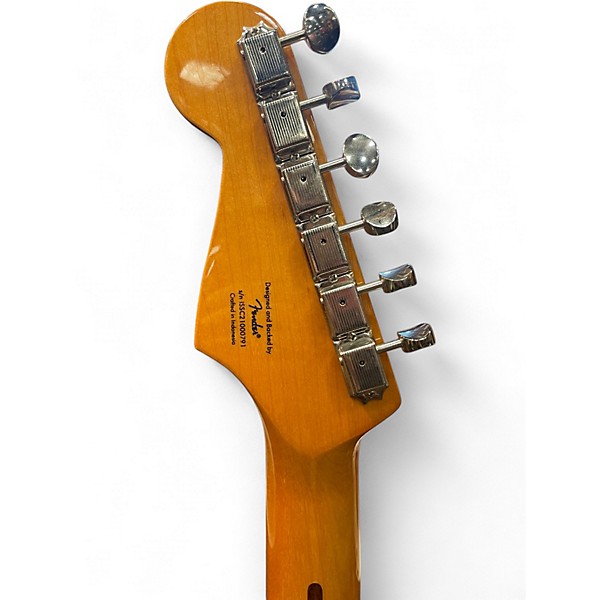 Used Squier Standard Stratocaster BLACK Solid Body Electric Guitar