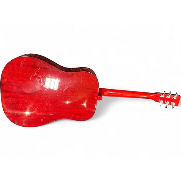 Used J. Reynolds JR60R Red Acoustic Guitar