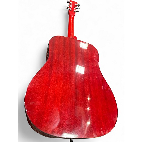 Used J. Reynolds JR60R Red Acoustic Guitar