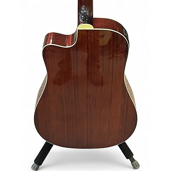 Used Washburn D10CEQ 2 Color Sunburst Acoustic Electric Guitar