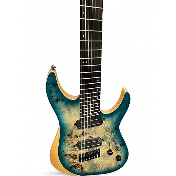 Used Schecter reaper 7 skyburst Solid Body Electric Guitar