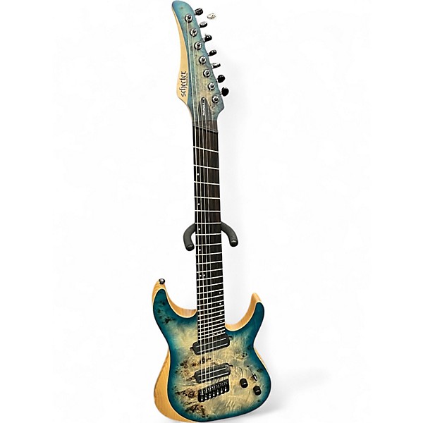 Used Schecter reaper 7 skyburst Solid Body Electric Guitar