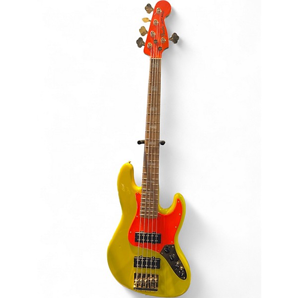 Used Fender MONO NEO SINGNATURE JAZZ BASS ELECTRIC YELLOW AND ORANGE Electric Bass Guitar