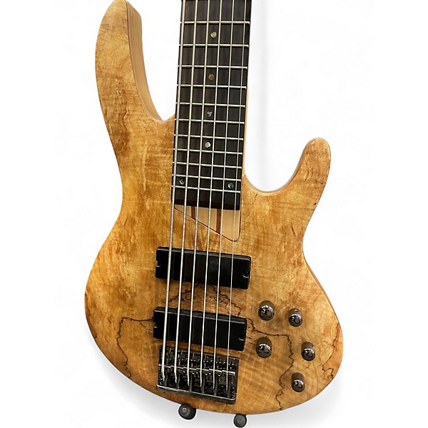 Used ESP LTD B206SM 6 String Natural Electric Bass Guitar