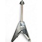 Used Epiphone Gothic 1958 Flying v Black Solid Body Electric Guitar