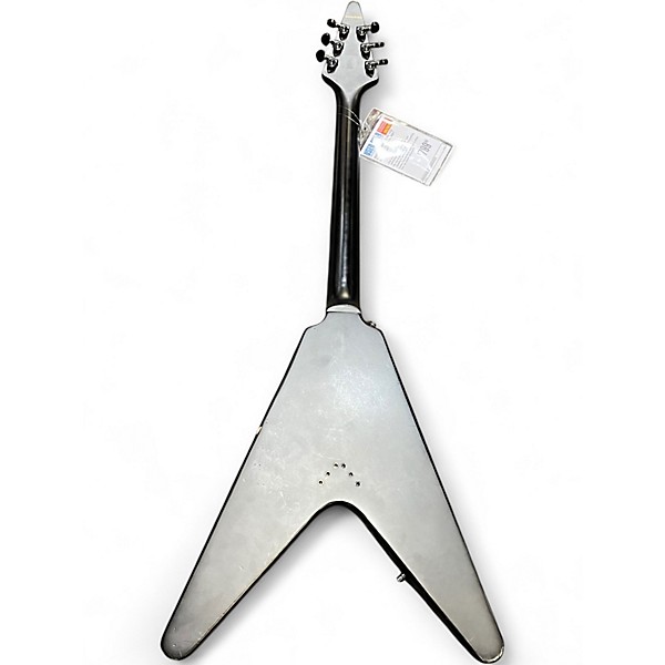 Used Epiphone Gothic 1958 Flying v Black Solid Body Electric Guitar