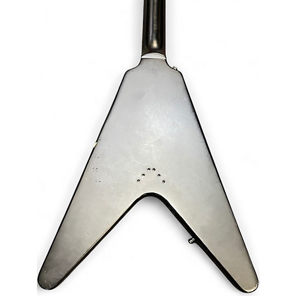 Used Epiphone Gothic 1958 Flying v Black Solid Body Electric Guitar