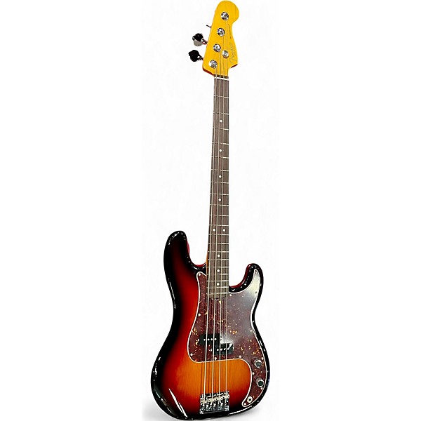 Used Fender American Professional II Precision Bass 2 Color Sunburst Electric Bass Guitar