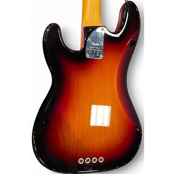 Used Fender American Professional II Precision Bass 2 Color Sunburst Electric Bass Guitar