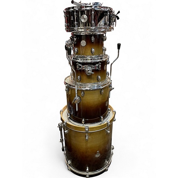 Used Mapex 5 Piece Meridian The Smasher Tobacco Drum Kit