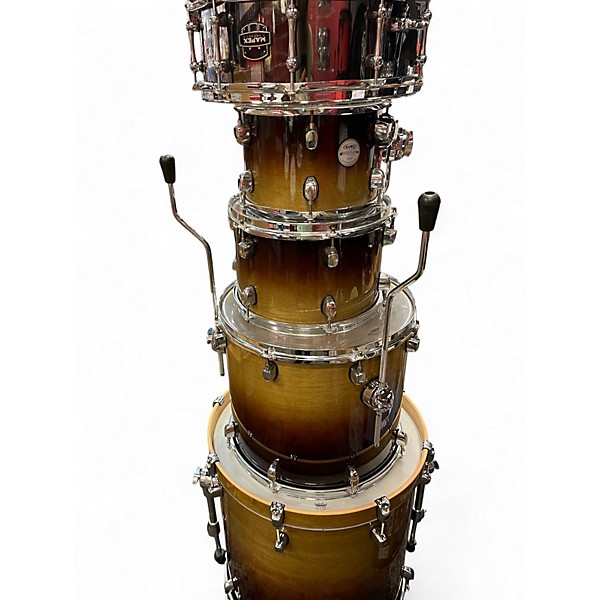 Used Mapex 5 Piece Meridian The Smasher Tobacco Drum Kit