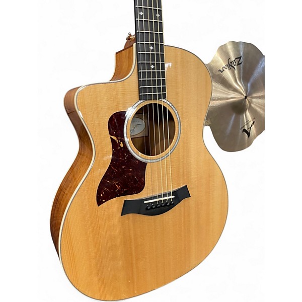 Used Taylor 214CE Deluxe Koa Natural Acoustic Electric Guitar