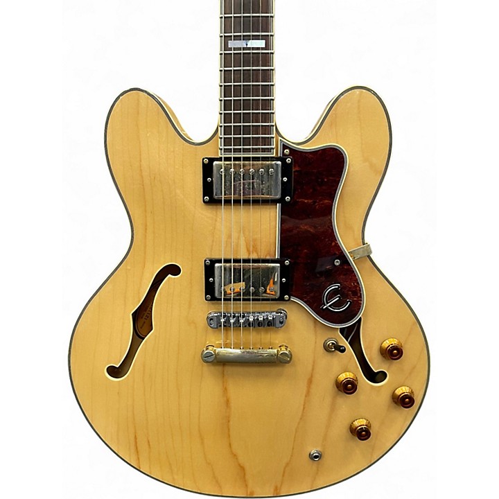 Used Epiphone Sheraton II Natural Hollow Body Electric Guitar
