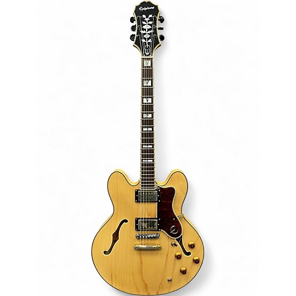Used Epiphone Sheraton II Natural Hollow Body Electric Guitar