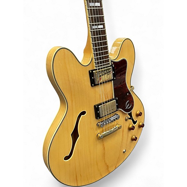 Used Epiphone Sheraton II Natural Hollow Body Electric Guitar