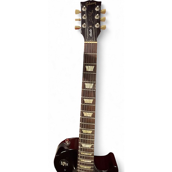 Used Gibson Les Paul Studio Deluxe Black Solid Body Electric Guitar