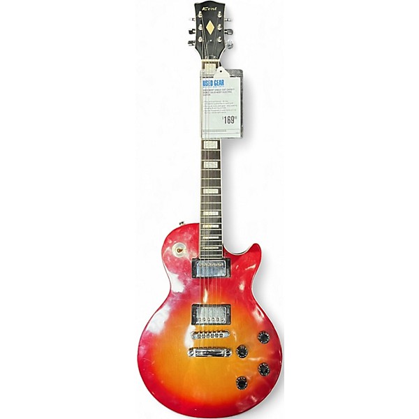 Used Kent Single Cut cherry burst Solid Body Electric Guitar