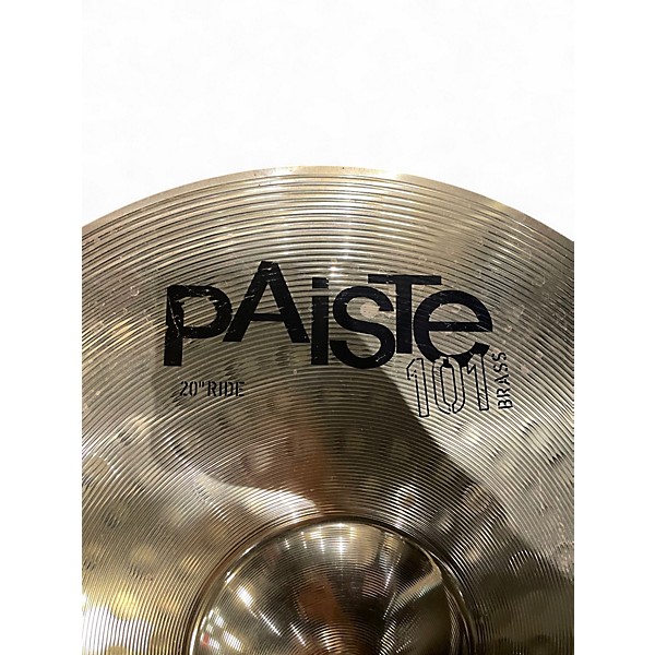 Used Paiste 20in 101 BRASS RIDE Cymbal