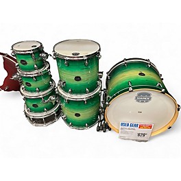 Used Mapex 7 Piece ARMORY SERIES 7 PIECE EMERALD BURST Drum Kit