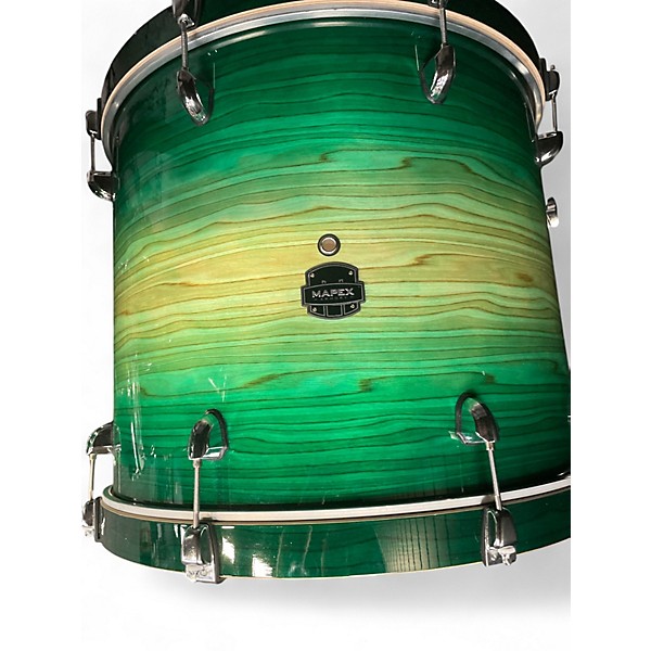 Used Mapex 7 Piece ARMORY SERIES 7 PIECE EMERALD BURST Drum Kit