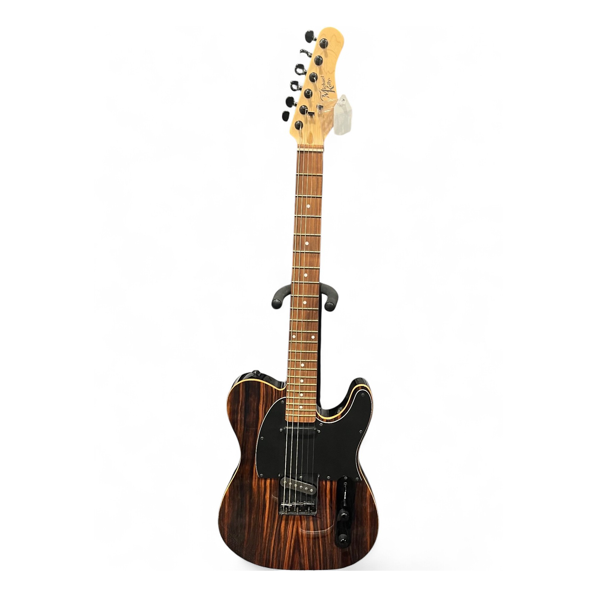 Used Michael Kelly Custom Collection 50 Striped Ebony Solid Body