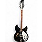 Used Rickenbacker 330 Jetglo Black Hollow Body Electric Guitar thumbnail